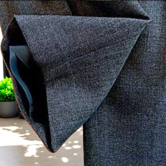 Liz Claiborne Collection Wool Gray High-Waisted Trousers - Picture 13 of 16